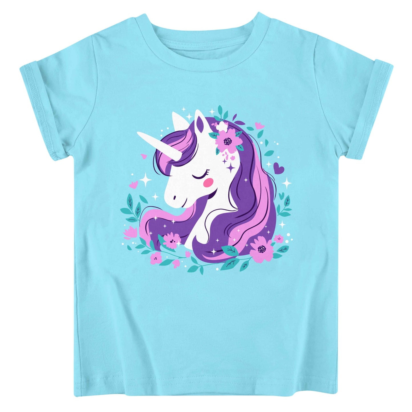 Funnycokid Little Girls T Shirt for Toddler 3-7 Years Kids Tee Graphic Short Sleeve Clothes Tops