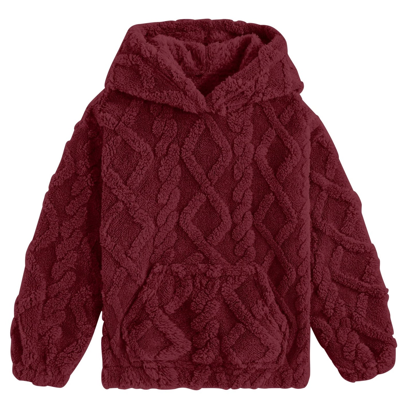 TUONROAD Girls Fuzzy Fleece Hoodies Warm Sweatshirt with Pockets 6-13 Years