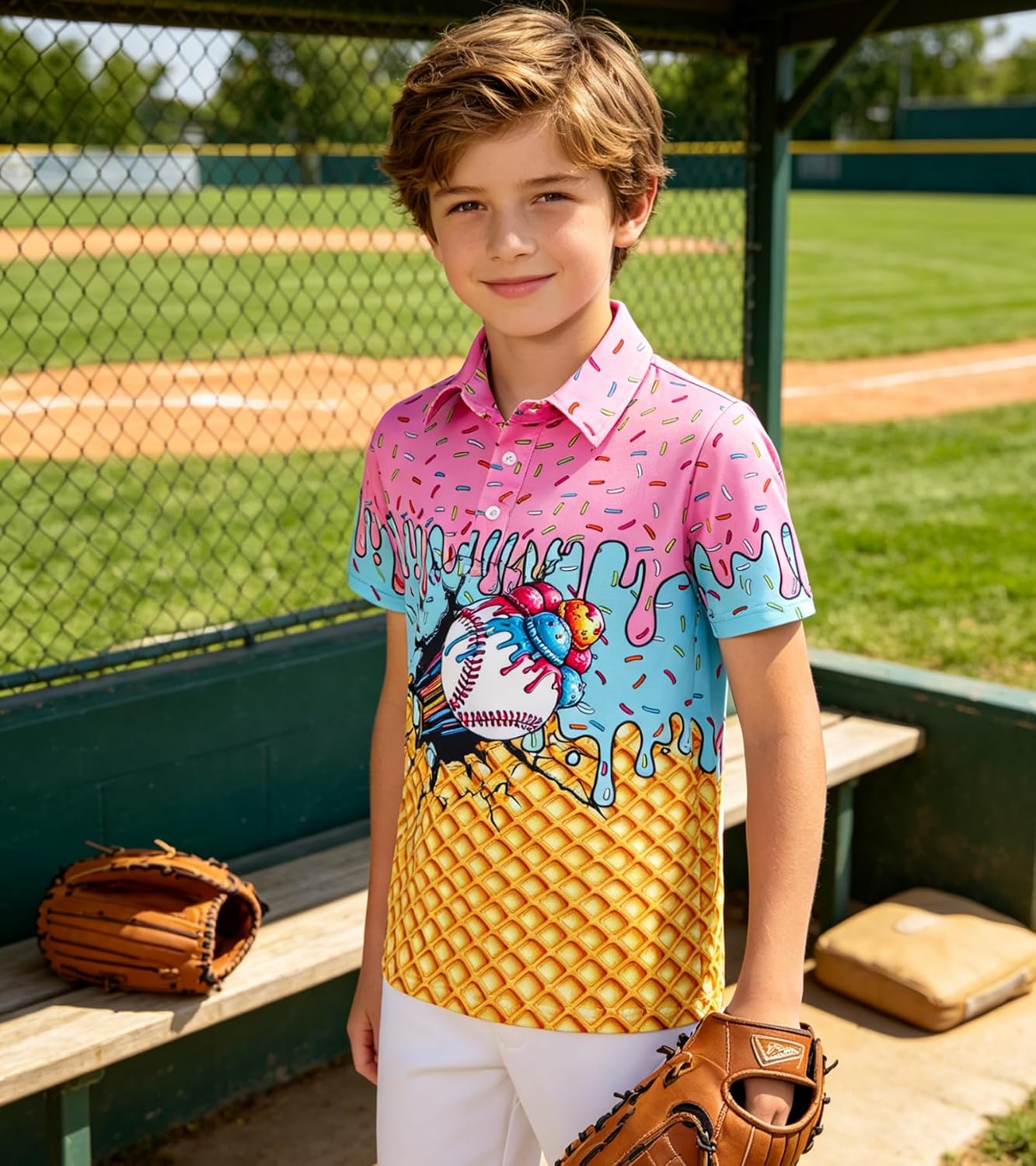 Cozople Boys Polo Shirt, Lightweight Short Sleeve Collared Top for 5-14Y | Breathable Polo Shirt for Kids, Soft Comfort Fabric for School, Golf, Travel and Daily Wear