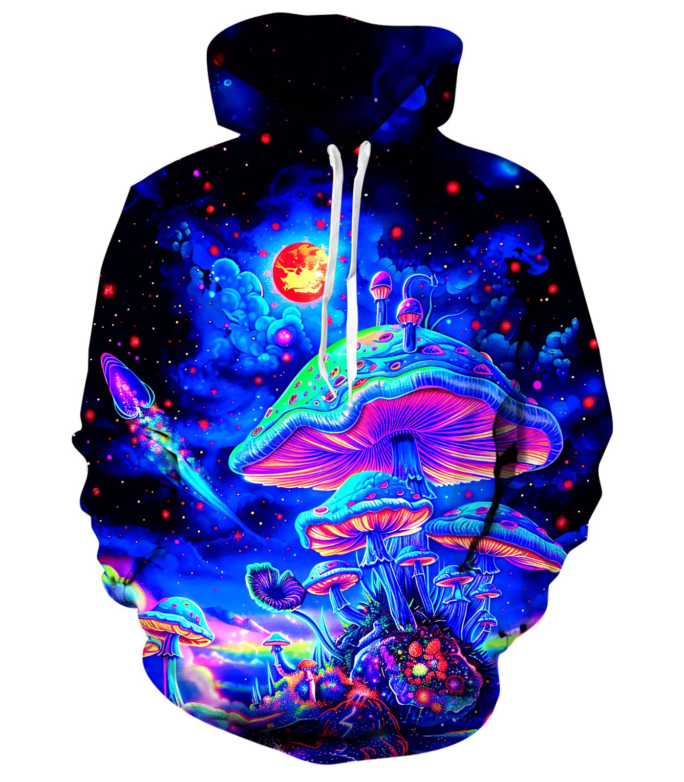 RAISEVERN Hoodies for Men Fleece Unisex Pullover Sweatshirt