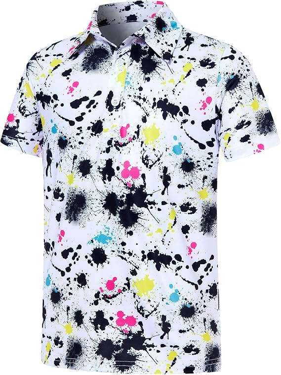 uideazone Boys Polo Shirts Dry Fit Performance Golf Short Sleeve Casual School Uniform Size 5-14