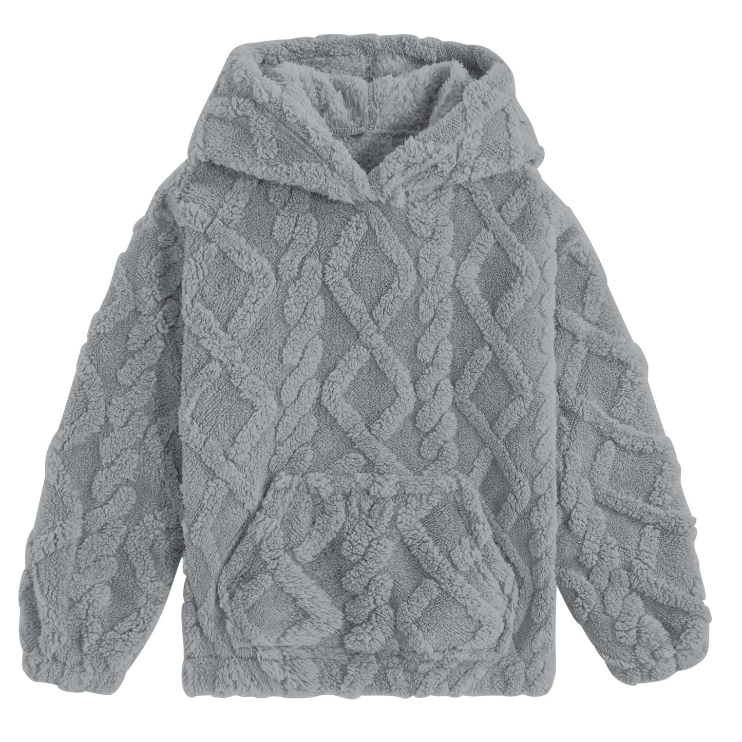 TUONROAD Girls Fuzzy Fleece Hoodies Warm Sweatshirt with Pockets 6-13 Years