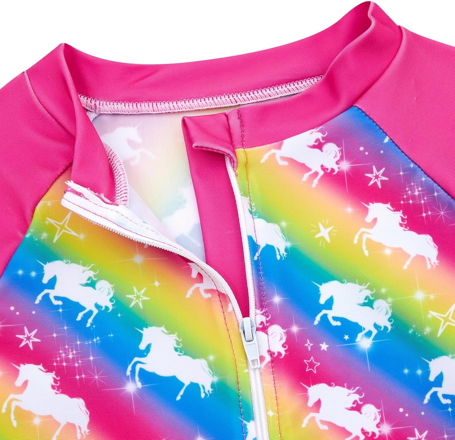 Funnycokid Girls Swimsuit Kids Bathing Suit 3-7 Years Rashguard Swimwear Long Sleeve 3 Piece Toddler