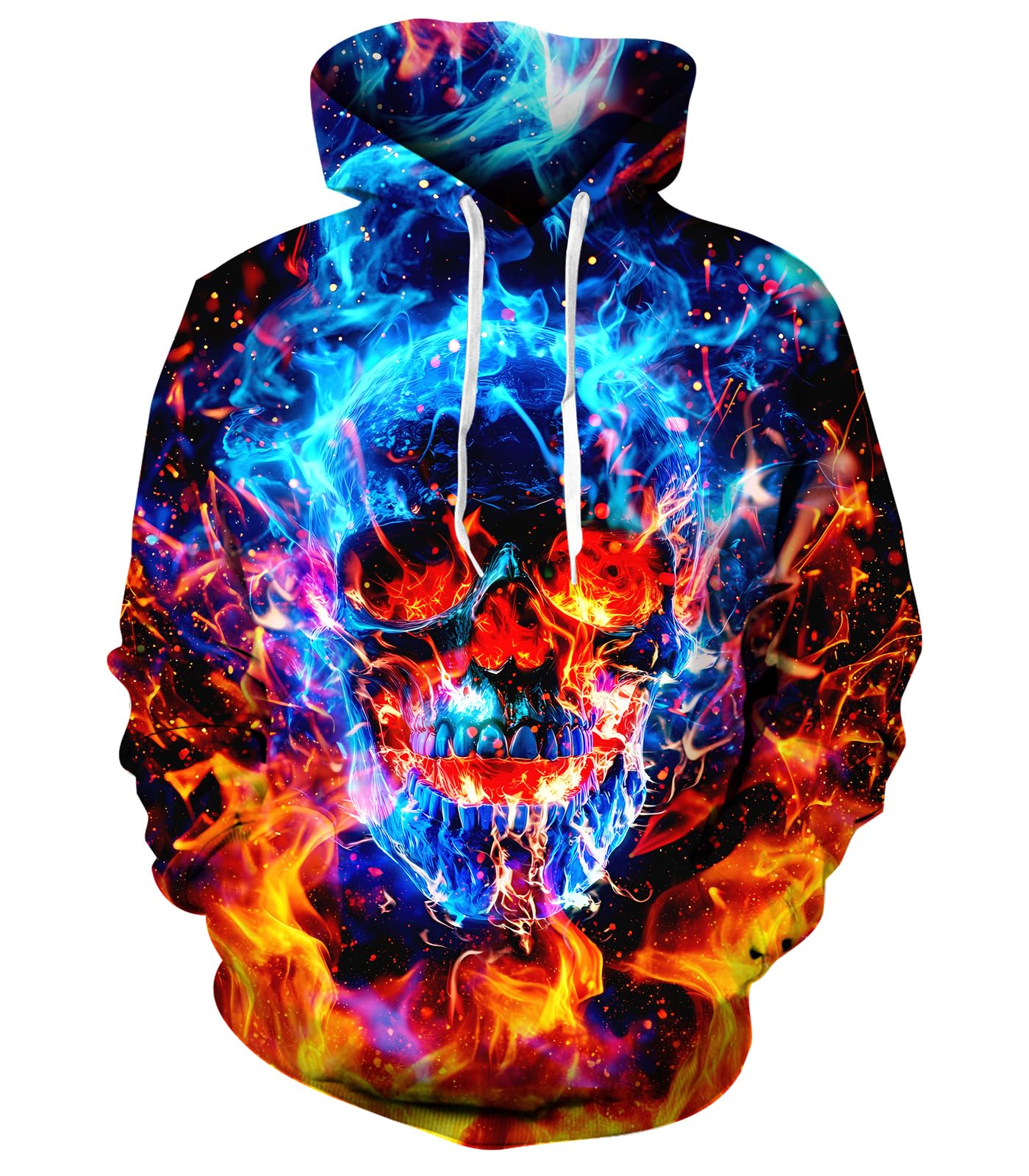 RAISEVERN Hoodies for Men Fleece Unisex Pullover Sweatshirt