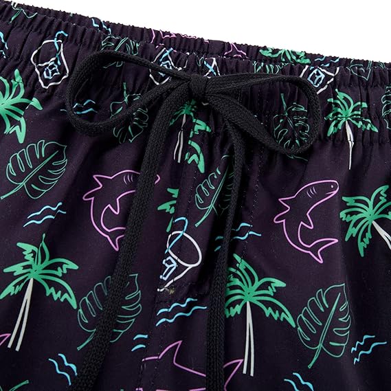 Cozople Boys Swim Trunks Compression Liner Swim Shorts Quick Dry Bathing Suit with Boxer Brief Swimwear 2-20T