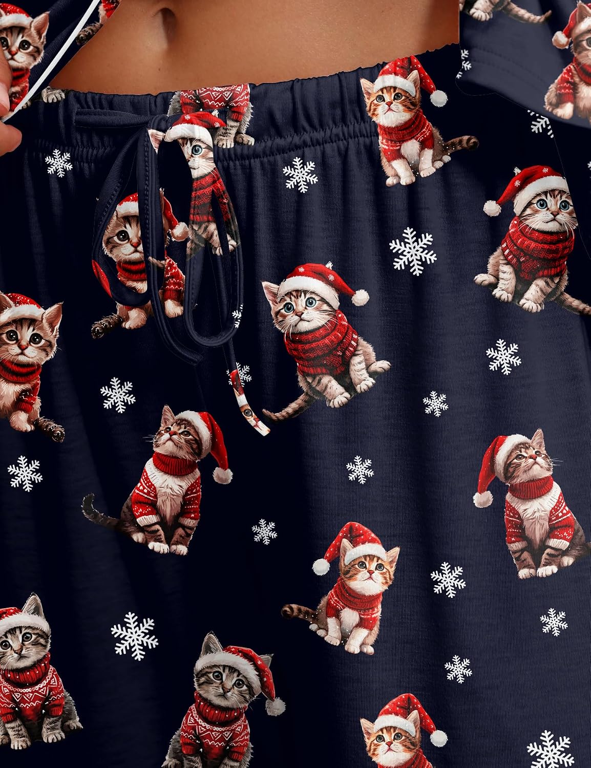 Christmas Couples Matching Pajamas Sets Pjs Button Down Sleepwear