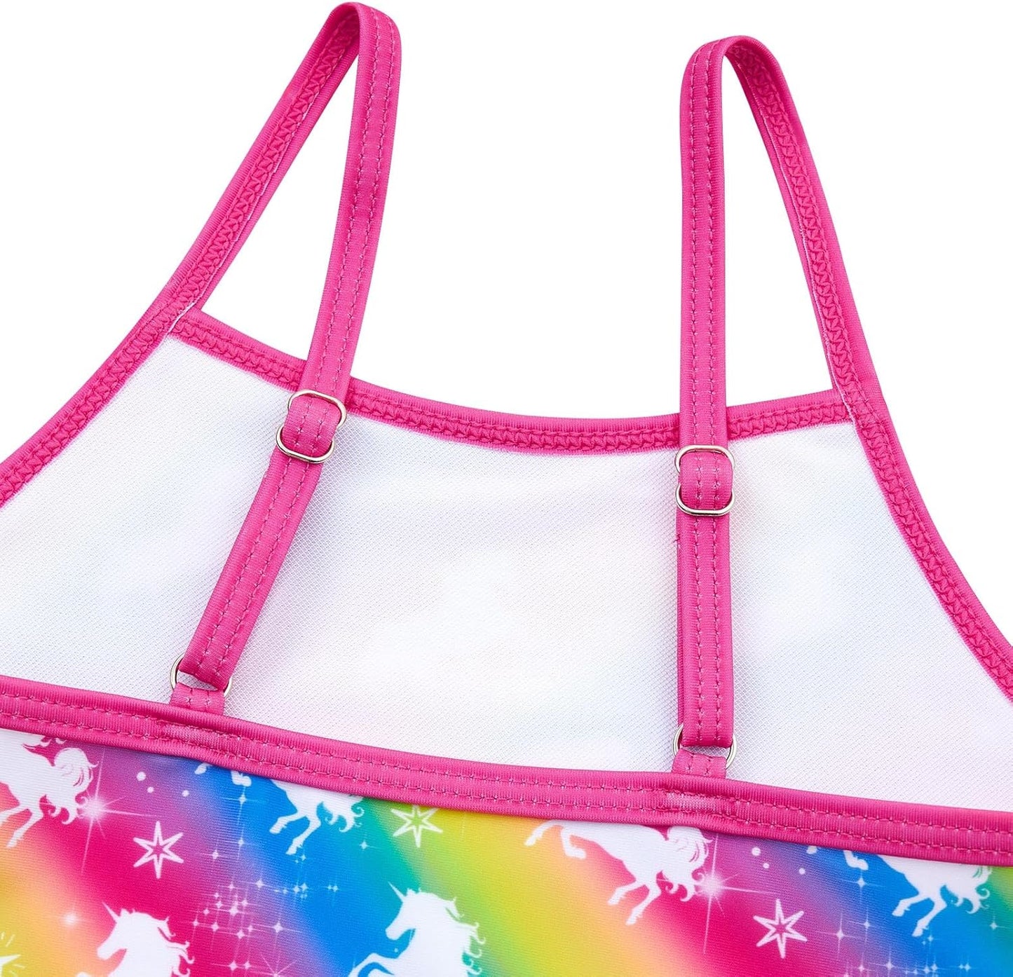 Funnycokid Girls Swimsuit Kids Bathing Suit 3-7 Years Rashguard Swimwear Long Sleeve 3 Piece Toddler