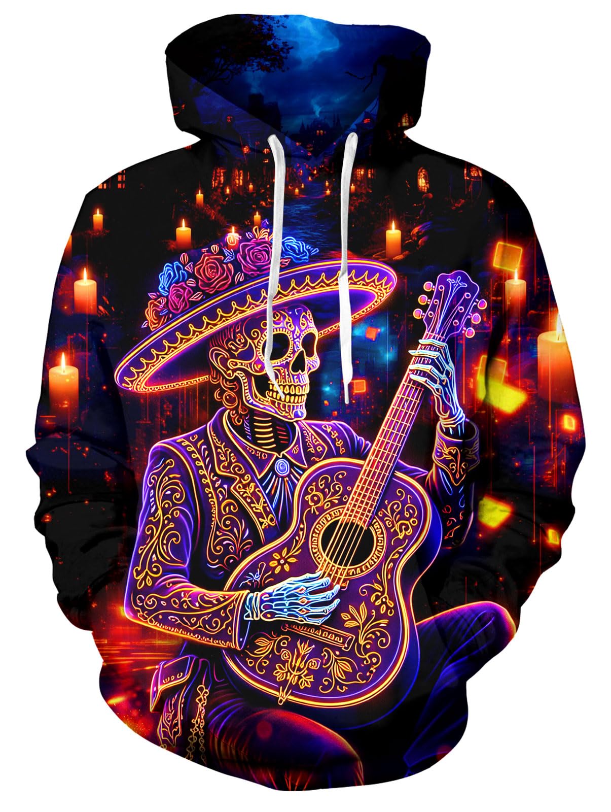 RAISEVERN Hoodies for Men Fleece Unisex Pullover Sweatshirt