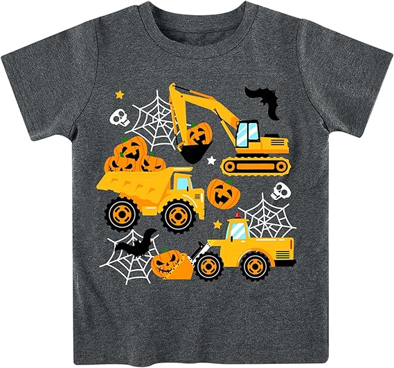 Funnycokid Toddler Boys Shirts Graphic T-Shirt Kids Short Sleeve Tees 2-6 Years