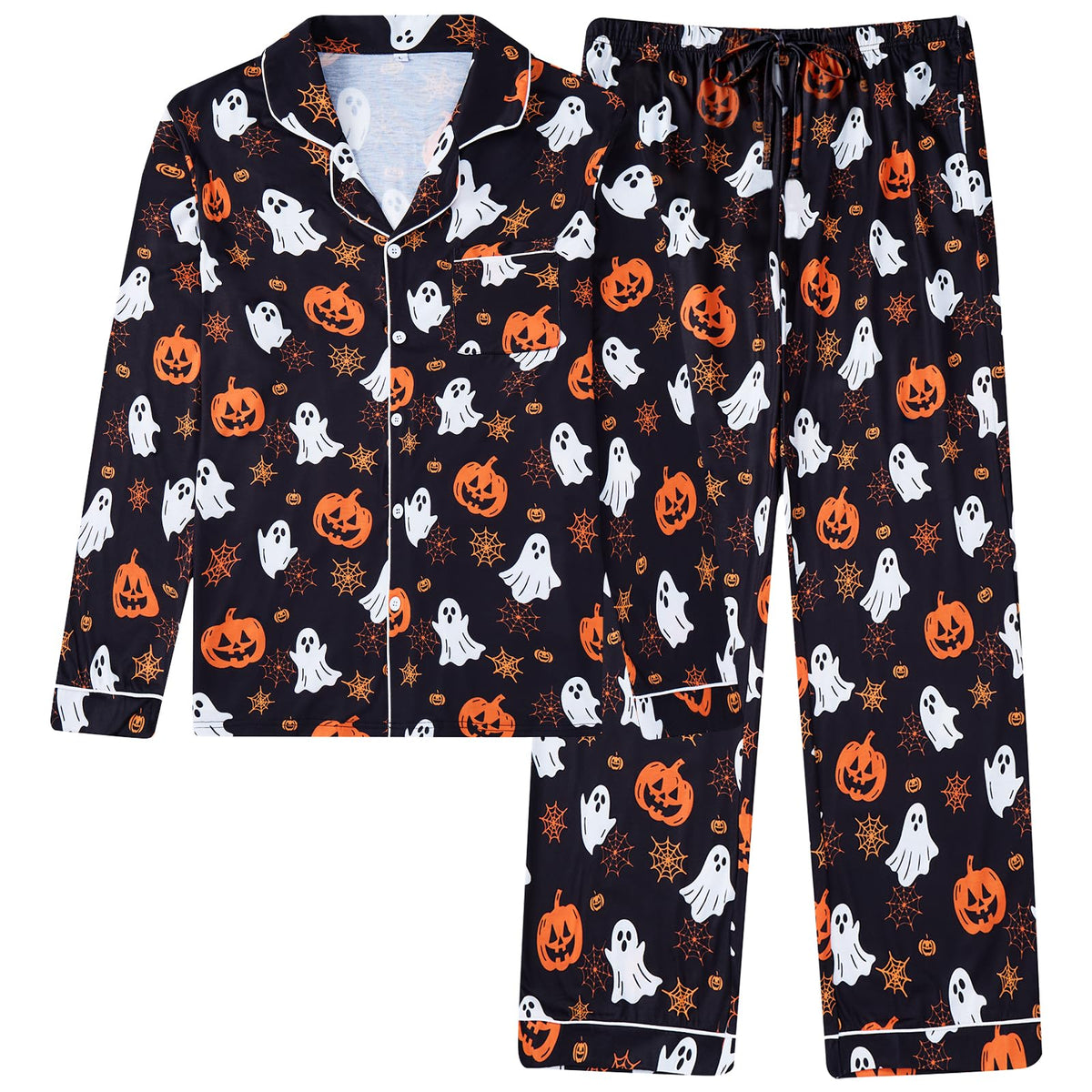 Christmas Couples Matching Pajamas Sets Pjs Button Down Sleepwear