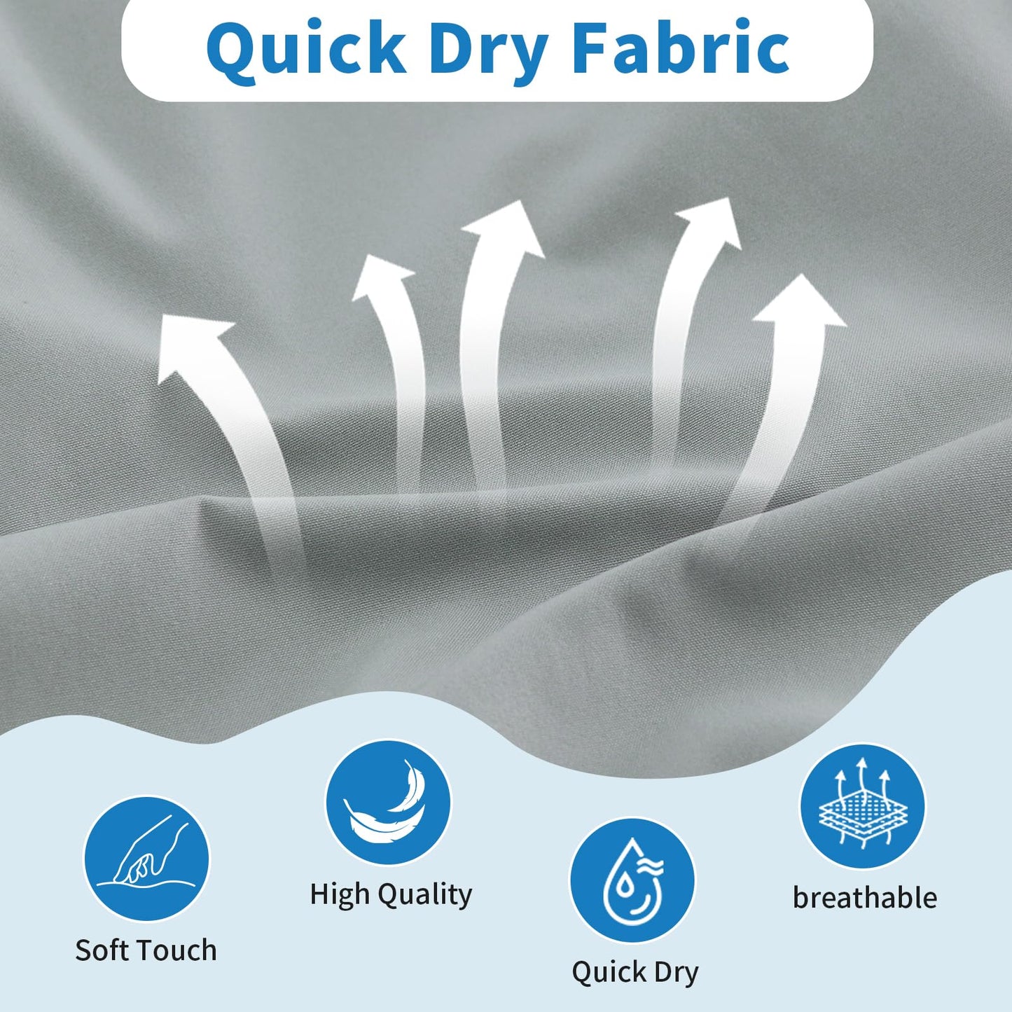 Cozople Mens Swim Trunks with Compression Liner 2-in-1 Quick Dry 9 Inch Board Shorts with Zipper Pockets