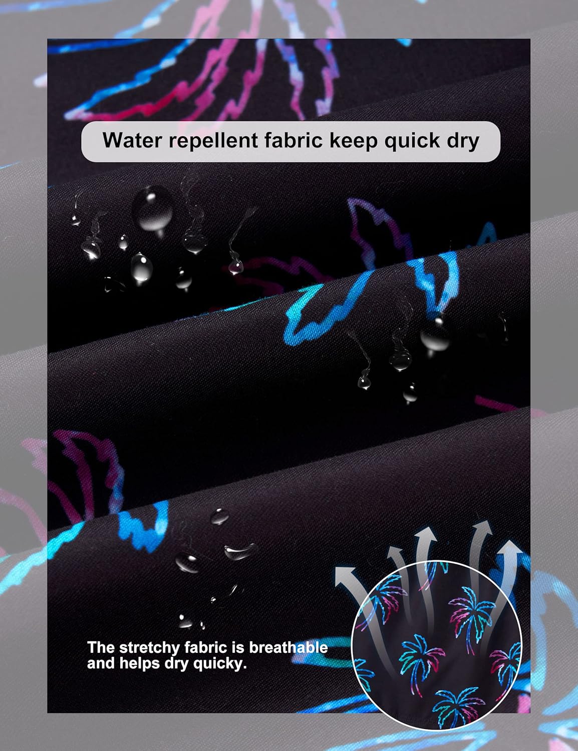 Cozople Mens Swimming Trunks with Compression Liner Swim Shorts 7 inch Quick Dry Bathing Suit Anti Chafe Boardshorts