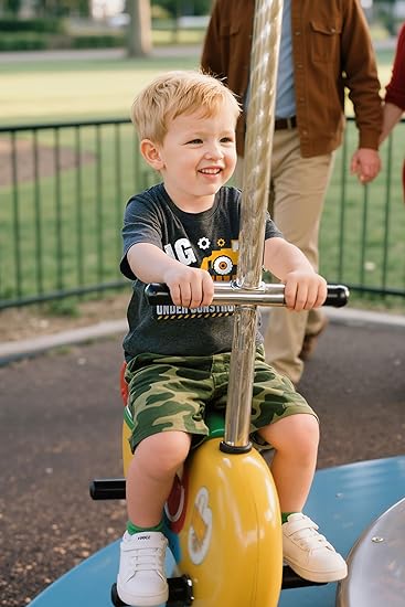 Funnycokid Big Brother T Shirt for Toddler Boys Tee Construction Promoted Short Sleeve 1-6 Years