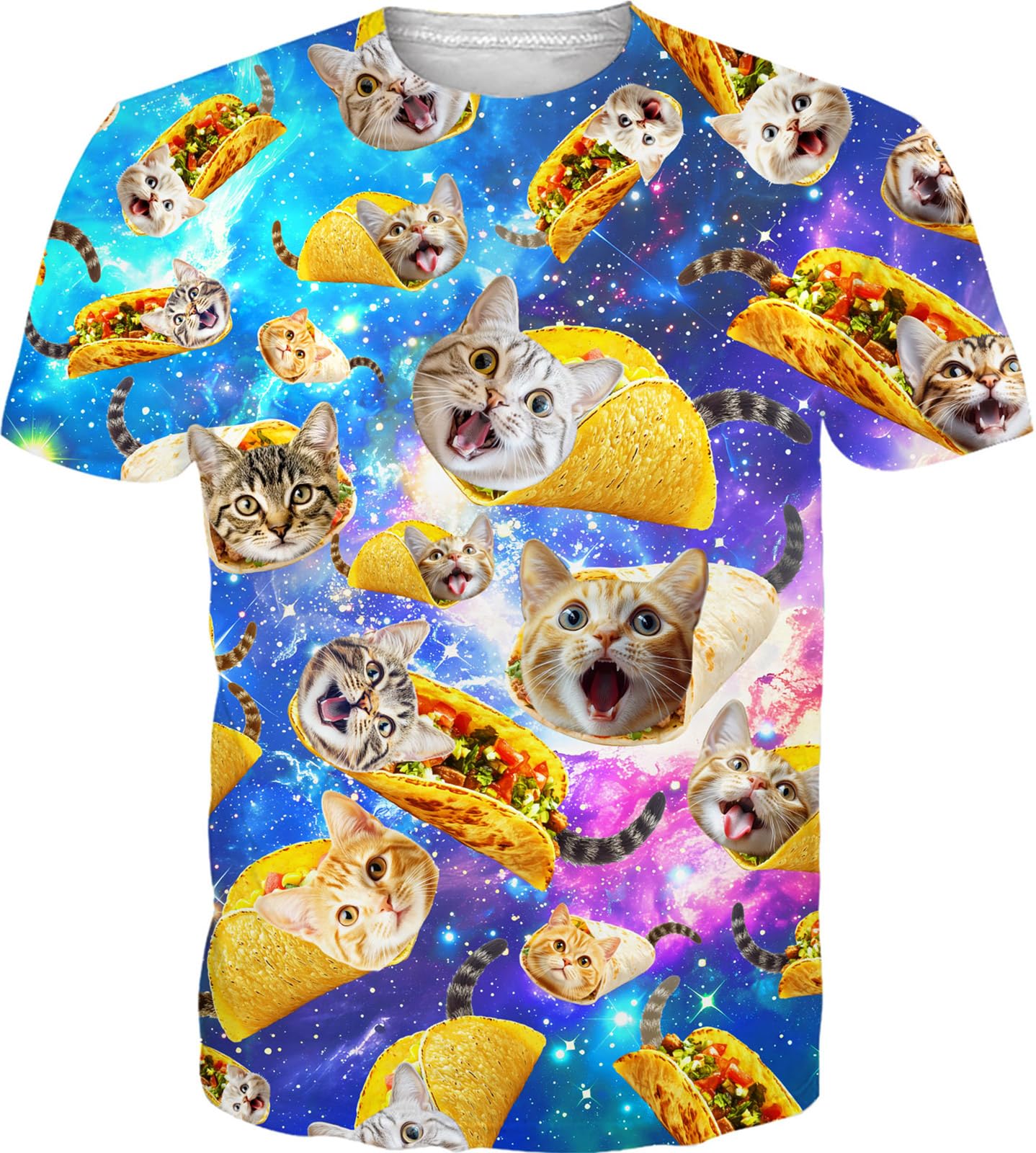 RAISEVERN Mens T-Shirts Cool Novelty Crewneck Short Sleeve Funny Graphic Top Casual Tees for Women