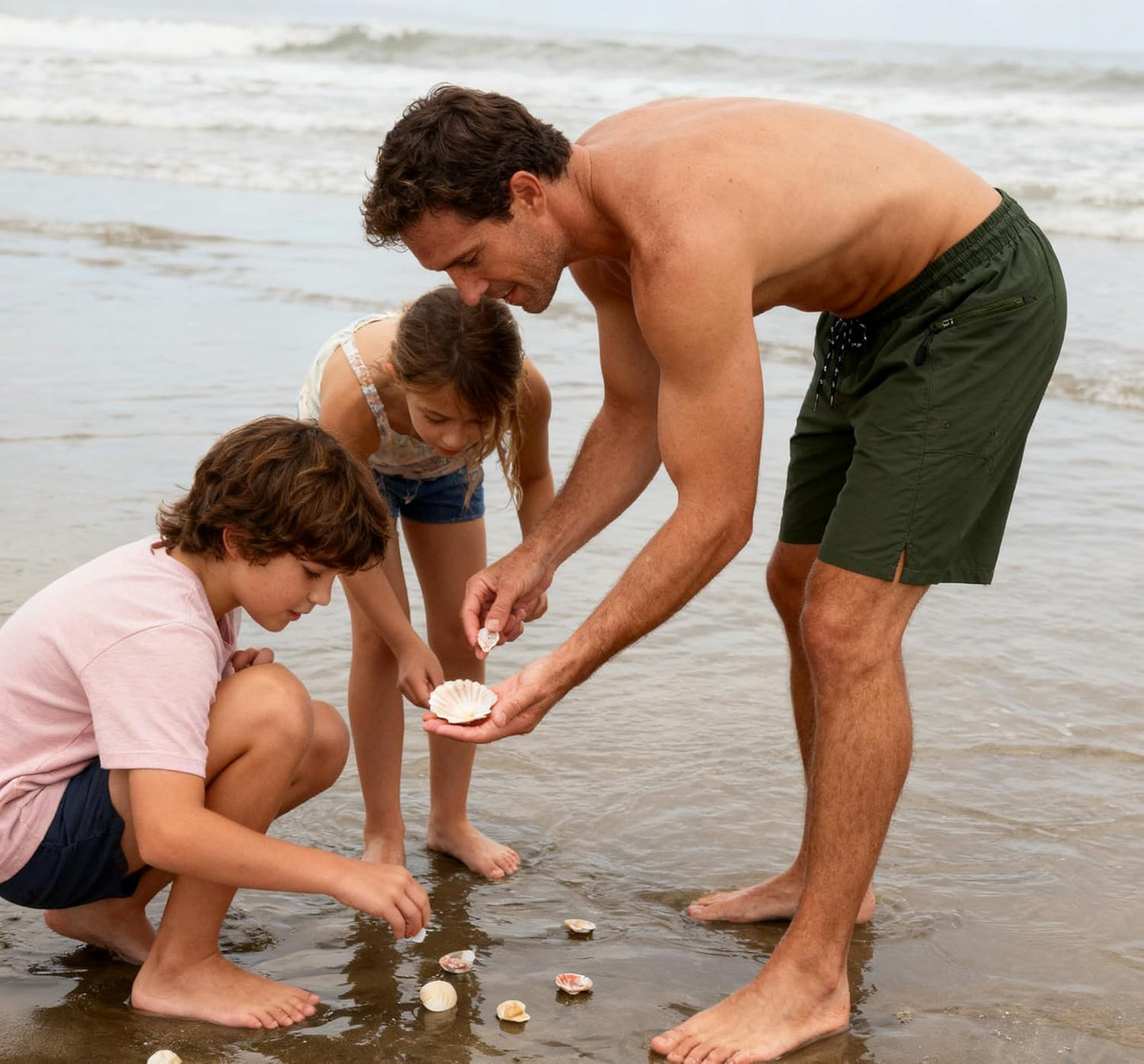 Cozople Mens Swim Trunks with Compression Liner 2-in-1 Quick Dry 9 Inch Board Shorts with Zipper Pockets