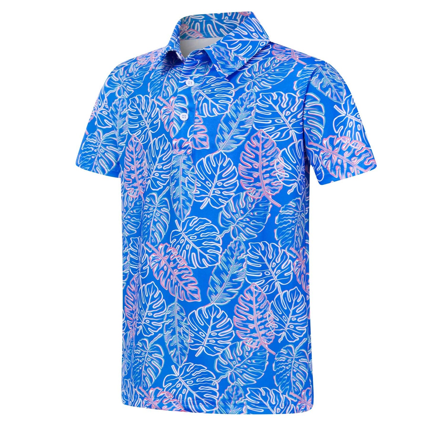 Boys Polo Shirts Hawaiian Golf Clothes Fashion Short Sleeve Kids Cool School Uniform 5-14T