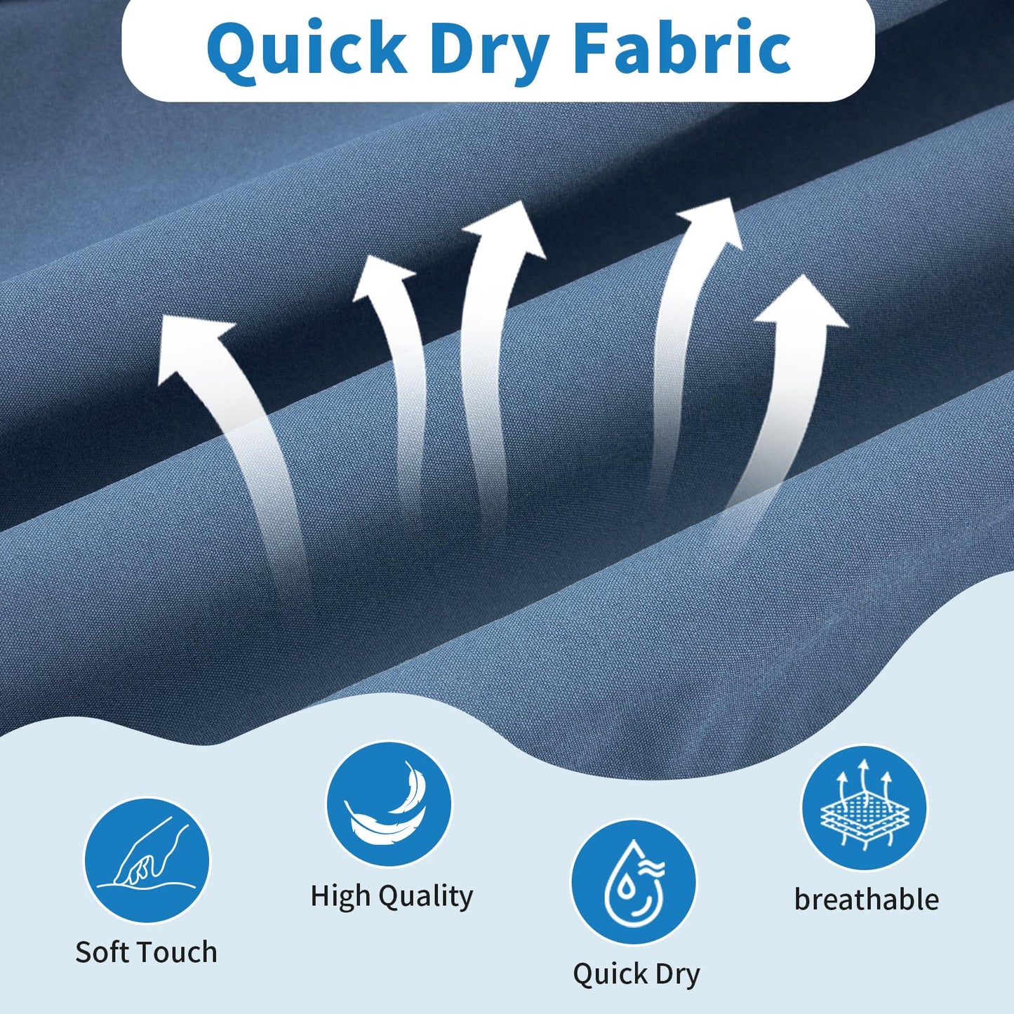 Cozople Mens Swim Trunks with Compression Liner 2-in-1 Quick Dry 9 Inch Board Shorts with Zipper Pockets