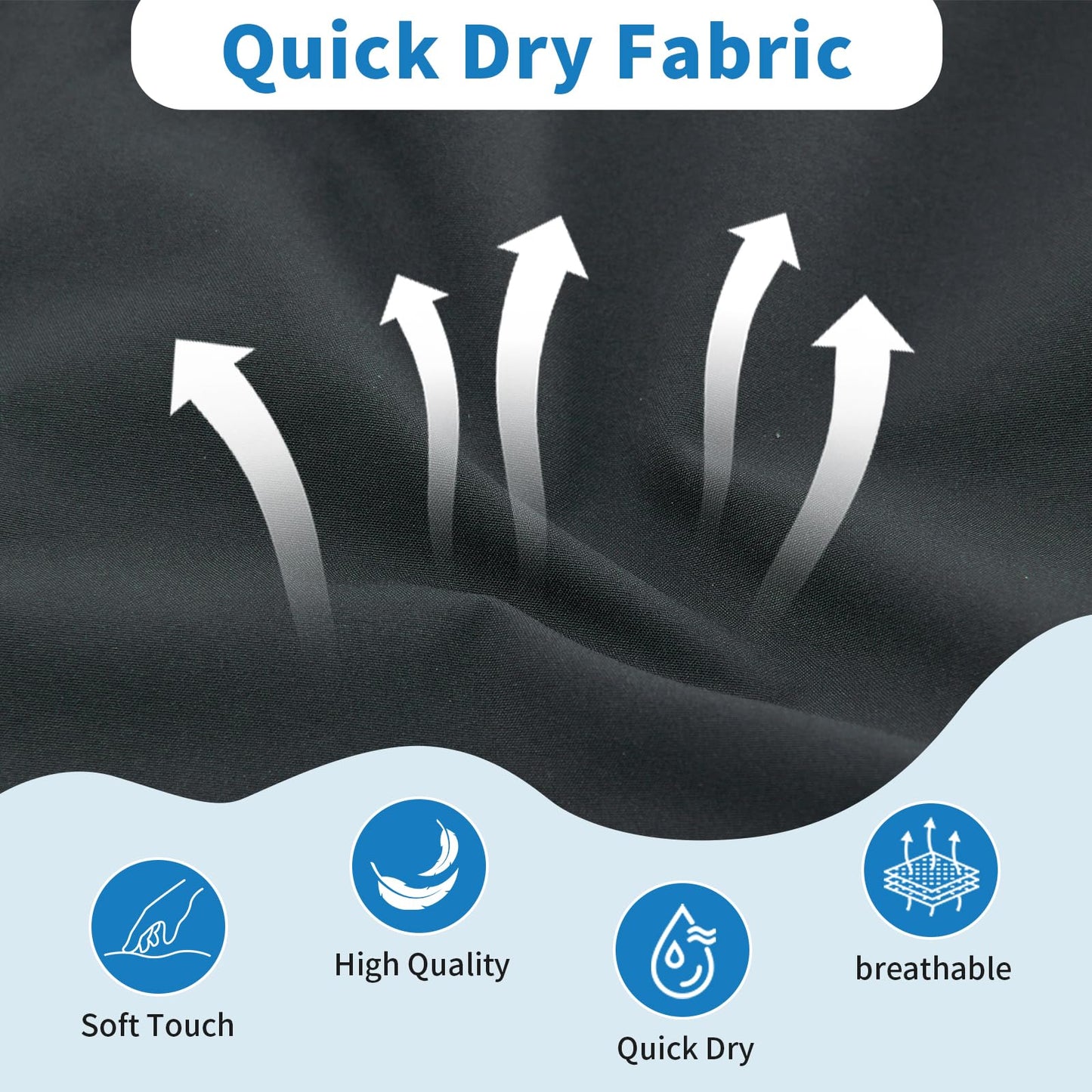 Cozople Mens Swim Trunks with Compression Liner 2-in-1 Quick Dry 9 Inch Board Shorts with Zipper Pockets