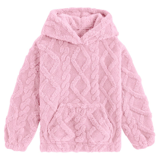 TUONROAD Girls Fuzzy Fleece Hoodies Warm Sweatshirt with Pockets 6-13 Years