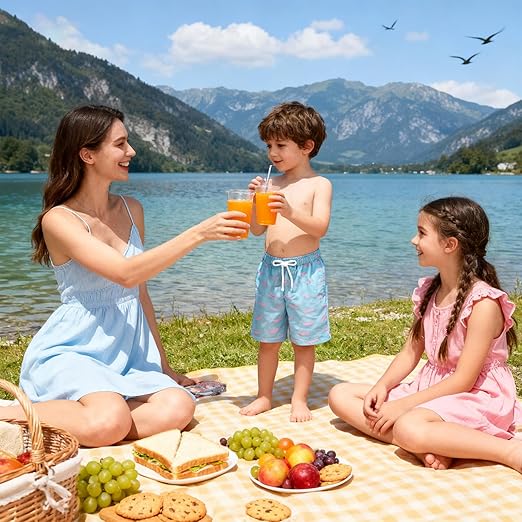 Cozople Boys Swim Trunks with Boxer Brief Liner Compression Swimwear Quick Dry Swim Shorts Bathing Suits 7-20 Years