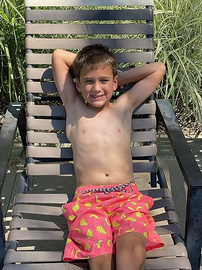 Cozople Boys Swim Trunks Compression Liner Swim Shorts Quick Dry Bathing Suit with Boxer Brief Swimwear 2-20T