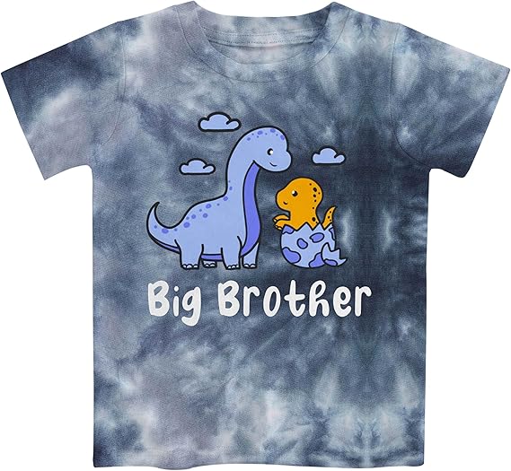 Funnycokid Big Brother T Shirt for Toddler Boys Tee Construction Promoted Short Sleeve 1-6 Years